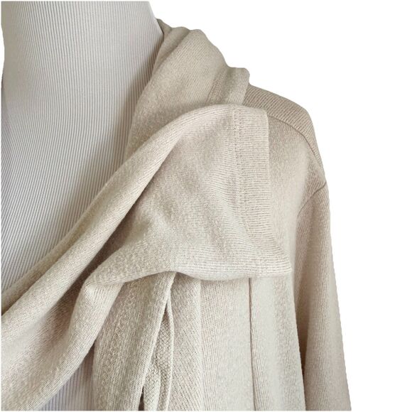 Z Supply Women's Sand Marled Hooded Open Front Cardigan Lightweight Size M - Picture 8 of 14